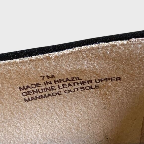 Talbots Ryan Twist Nappa Leather Loafers Women's Size 7 Black Slip On Flats - Picture 13 of 15